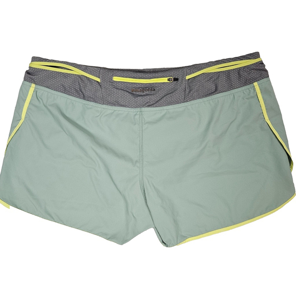 Patagonia Womens XL Strider Pro Shorts 2.5 Green Brief Liner Trail Running 24656 - Picture 2 of 16